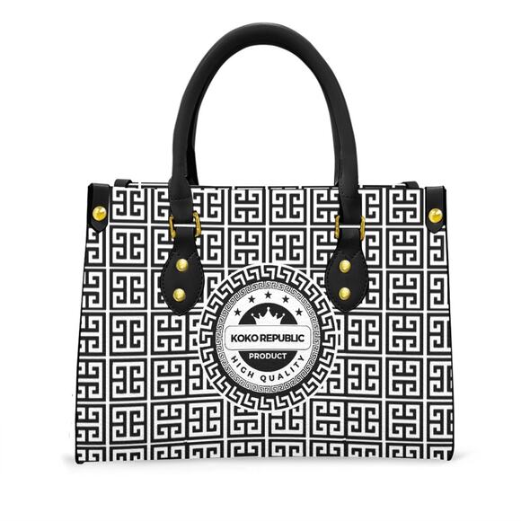 Women's Tote Bag With Black Handle - Picture 4 of 5